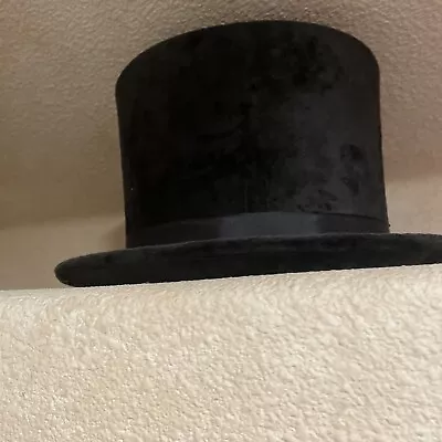 Top Hat Black Prop Costume Stovepipe Hat Adult Pre Owned In Excellent Condition • $12