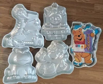 Wilton Cake Pans Vintage 70's-90s Thomas Popeye Garfield Pooh • $28