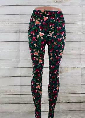 NWT LuLaRoe OS Leggings Multi-Color Floral Pattern - One Size • $30.95