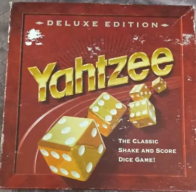 1997 Milton Bradley Deluxe Edition YAHTZEE Dice Game Original Gold Dice Read • $33.33