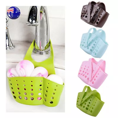 Hanging Sink Tidy Storage Drain Basket Kitchen Organizer Sponge Caddy Holder • $10.54