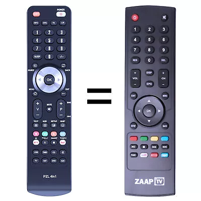 New Replacement Remote Control For ZAAP TV HD509N HD409N • $20.96