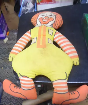 Vintage McDonalds Ronald McDonald Cloth Doll- Plz Read • $28