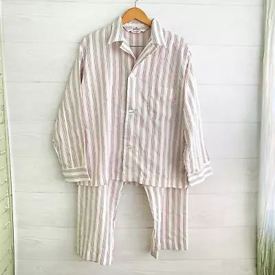 Vintage Neiman Marcus - Red & White Striped Lounge Pajama Set Men XL • $34.50