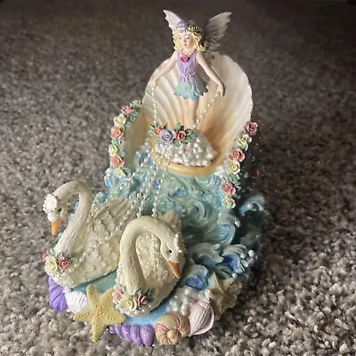 San Francisco Music Box Co Marjorie Sarnat  Rainbow Visions  Fairy Swan RARE!!!! • $92