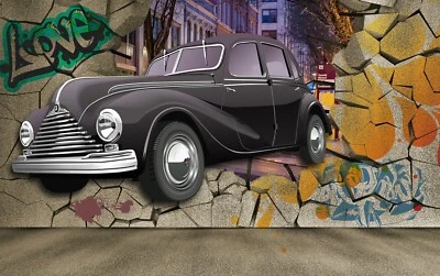 £39.90 • Buy Photo Wall Mural-3D ABSTRACT-(2140V)-NON WOVEN-Car Graffiti Design Wallpaper