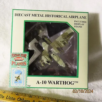 Model Power Postage Stamp Planes-Diecast Plane With Stand A-10 Warthog-NEW • $30
