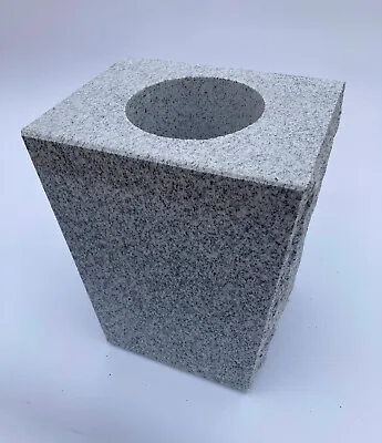 Granite Memorial Vase Tapered 8 X6 X10  Gray • $125