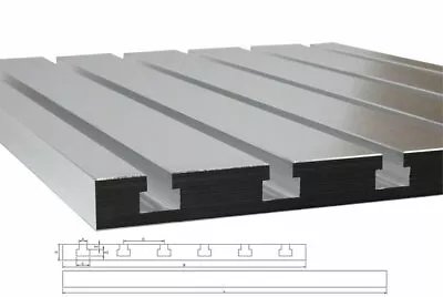 T Slot Fixture Plate 10  X 10  Aluminum T-track Metalworking Cnc Bed • $244