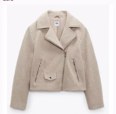 Zara Beige Sand Size Medium Long Sleeve Women's Coat • $35