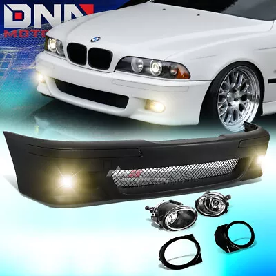 For 96-03 Bmw E39 5series M5 Style Abs Front Bumper Cover Body Kit+fog Light • $262.88
