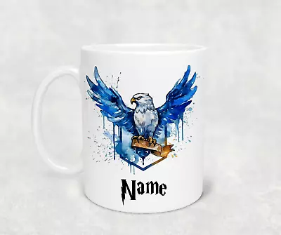 Personalised Harry Potter Ravenclaw Crest Water Colour Print Ceramic Mug 11oz • $13.95