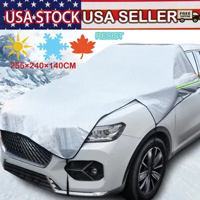 Car Windshield Snow Cover Front & Rear Magnetic Winter Ice Frost Guard Protector • $18.99