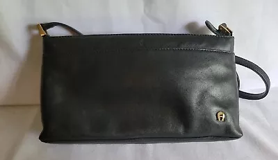 Vintage Etienne Aigner Ladies Purse Black Leather Small Shoulder Bag  • $52