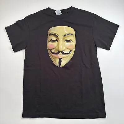 Vintage V For Vendetta Shirt Mens Medium Black Movie Comics DC • $30