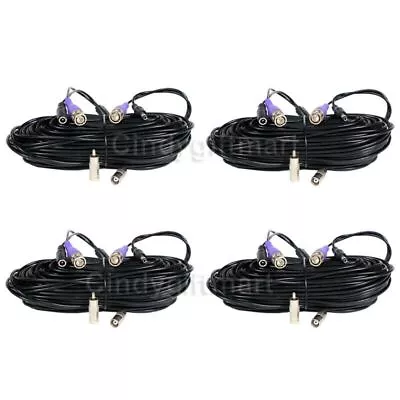 4x 100feet CCTV HD Security Camera All-in-one Cable Power Video DVR BNC Wire WT6 • $32.96