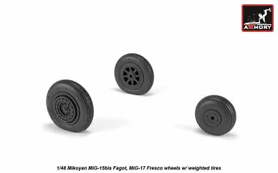 Armory AW48033 Mikoyan MiG-15bis Fagot/MiG-17 Wheels Weighted Tires 1/48 Fresco • $17.43