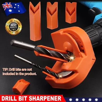 Drill Bit Sharpener High Hardness Drill Bit Grinding Sharpener Tool Orange NEW • $20.45