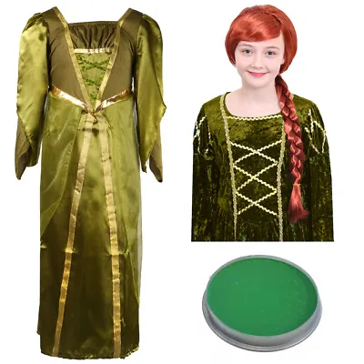 £15.99 • Buy Girls Ogre Princess Costume Kids Childs Outfit Fancy Dress Book Day Halloween
