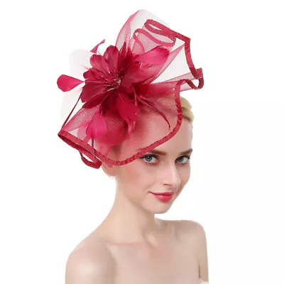 Large Wedding Fascinator Headband Aliceband Ladies Day Races Royal Ascot Uk • £7.99