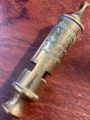 £85 • Buy Antique Rare Collectable J Hudson & Co. 131 Barr Street The Metropolitan Whistle