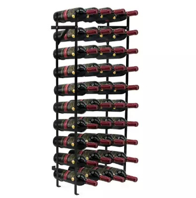 Wine Rack Freestanding Metal Bottle Floor Holder Bottles Storage Stand Display • $62.40