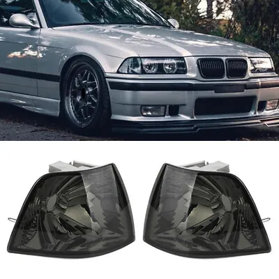 Smoke Front Corner Light Turn Signal Lamp For BMW 3-Series E36 Sedan 1992-1998 W • $25.98