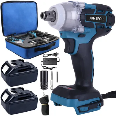 Cordless Electric Impact Wrench Gun 1/2'' High Power Driver With 2 Batteries • $59.99