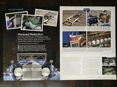 1933 Packard Coupe Roadster 6-Page Original Article 1023 • $6.99