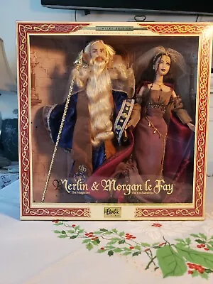 Barbie & Ken Merlin & Morgan Le Fay LE 2000 Magic & Mystery Collectn NIB  • $105