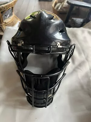 Wilson MLB Baseball Black Catchers Helmet Size 6-7 (Model# WTA558000SM) Umpire • $39.99