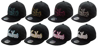 £5.99 • Buy Boys Baseball Cap Girls Snapback New York Ny Childrens Summer Peak Hat