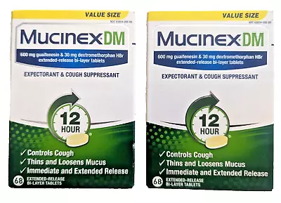 Mucinex DM  136 Tabs 600mg Guaifenesin Expires - SEPTEMBER/2025 • $32.99
