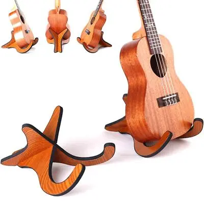 Folding Ukulele Violin Bass Guitar Stand A Frame Floor B5E8 Holder Ra B1D1} E9G1 • $7.44