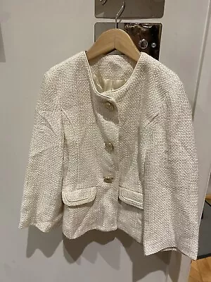 Marie Chantal Girls   Winter White Cream French Style Jacket Age 8 BNWT • £36