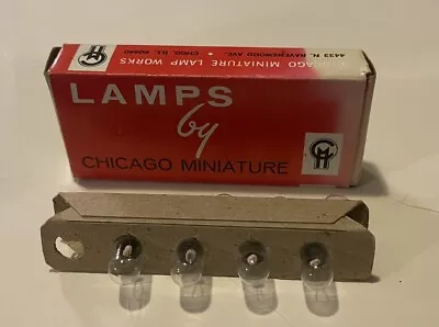 Lot Of 8 Chicago Miniature 755 CM755 Lamps Light Bulbs 6.3V 0.15A • $15