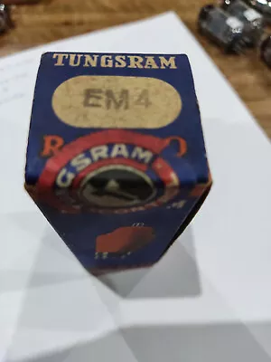 1 Tube -EM4-MAGIC EYES-INDICATOR TUNSGRAM  -NEW -NOS SEALED--COLLECTOR • $79