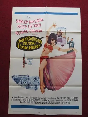$19.65 • Buy John Goldfarb Please Come Home Folded Us One Sheet Poster Maclaine Ustinov 1964