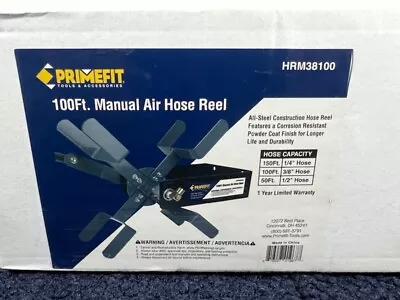 Primefit Manual Air Hose Reel With 100ft Capacity Of 3/8  Air Hose HRM38100 • $21.88