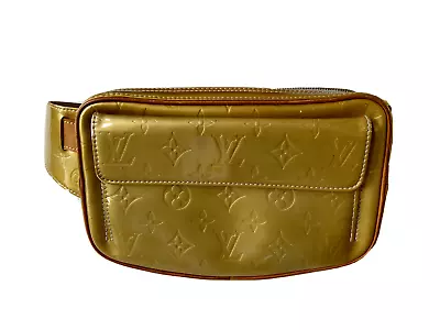 Vintage LOUIS VUITTON Yellow Vernis Leather Waist Bag  - Fanny Pack • $320