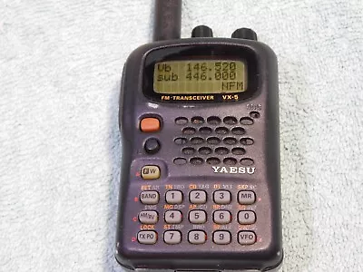 *MARS/CAP MOD* YAESU VX-5R 50/144/430 MHz FM HAM RADIO TRANSCEIVER + AIR BAND RX • $199.99