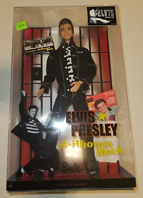 Barbie Collector Pink Label: Elvis Presley Jailhouse Rock 75th Birthday 2009 NIB • $32.50