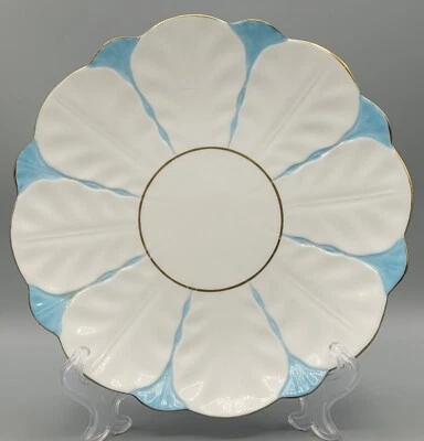 STUNNING VINTAGE 1930s AYNSLEY BLUE BUTTERFLY HANDLE SERIES PLATE VERY GOOD CON- • £75