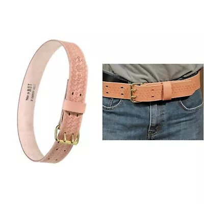 NEW Klein Tools  Belt Heavy Duty Embossed Leather Waist 36”-44”  • $31.25