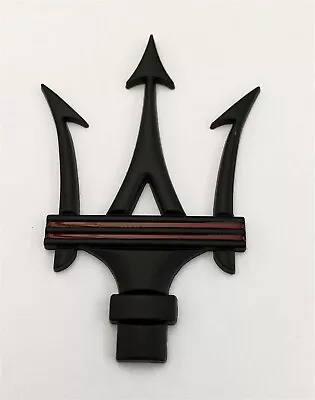 Maserati Emblem Trident New 3  X 2-1/8  Black • $29