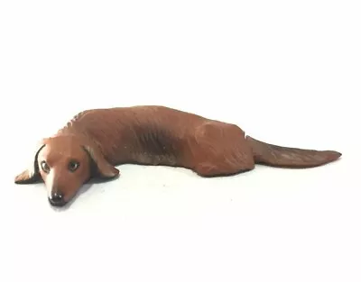 Japan Red Dachshund Dog Miniature Pet Miniature Animal Realistic Mini Figure 001 • $9.99