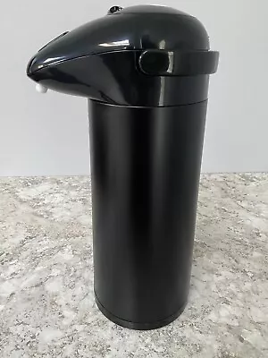 THERMOS 2 Qt. Black Thermal Pump Pot Dispenser Coffee Tea Hot Cold Carafe PP1900 • $18.99