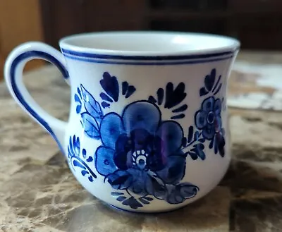 $8.90 • Buy Delft’s Blauw Delft Blue Hand Painted Holland Windmill Flowers Cup Coffee Mugs