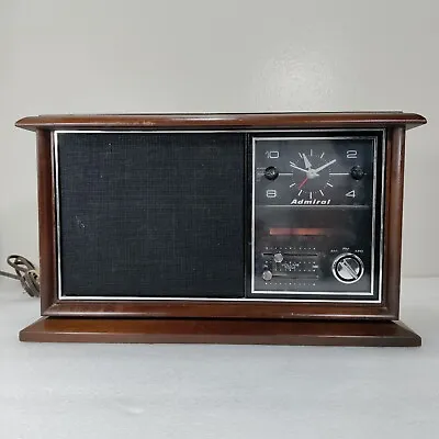 Admiral AM/FM Table Radio Model CRF-541 With A Built-In AM & FM Antennas Vintage • $59.98