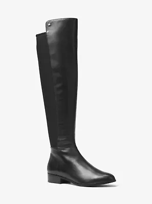 MICHAEL MICHAEL KORS Bromley Black Nappa Leather Boots 5.5 • $92.39